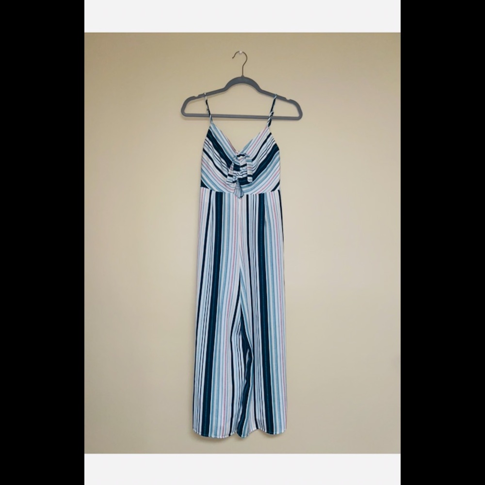Striped Blue Jumpsuit